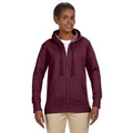 Econscious Ladies' 7 Oz. Organic/Recycled Heathered Fleece Full-Zip Hood